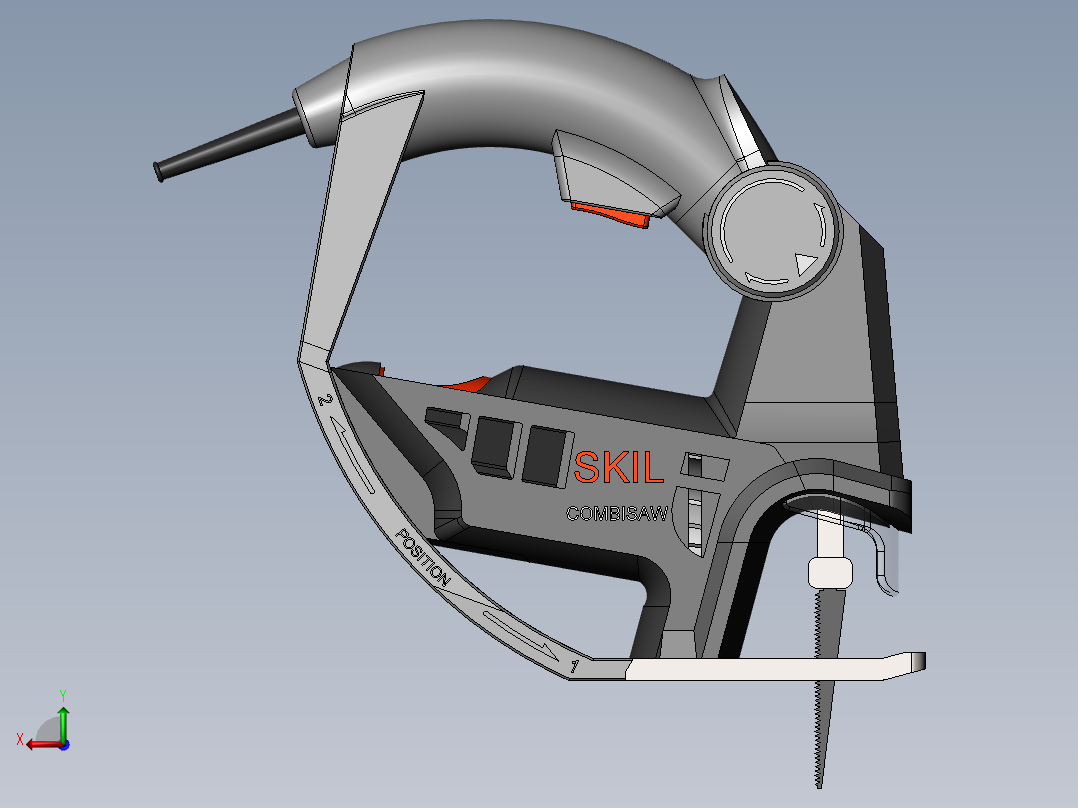 电动锯电锯SW2017后视图