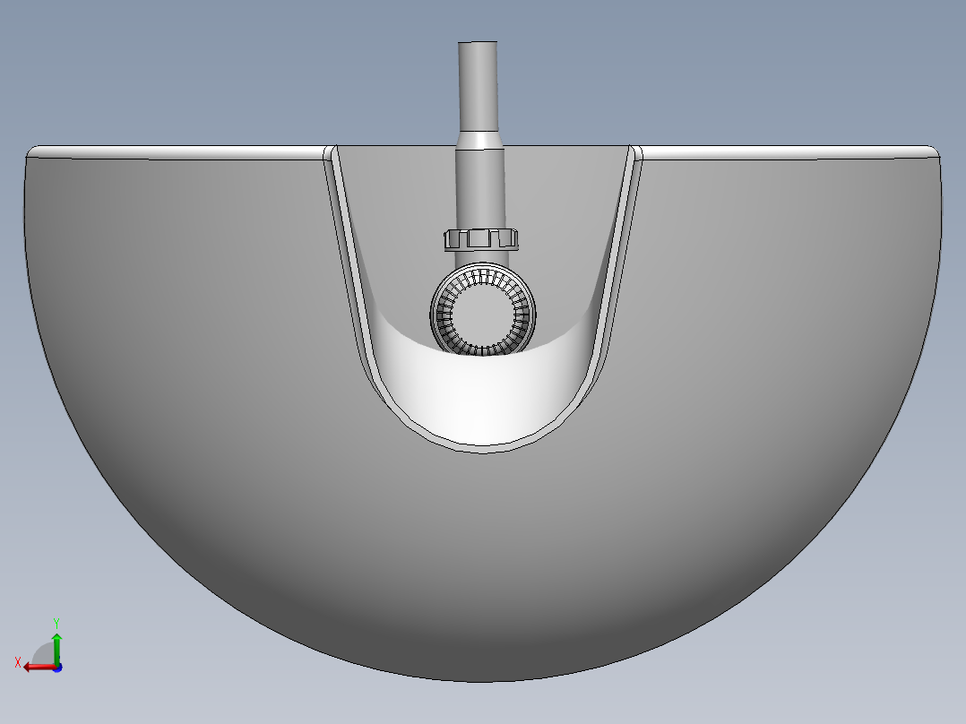 solidworks 盥洗盆后视图