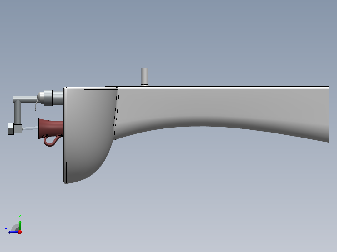 solidworks 盥洗盆右视图