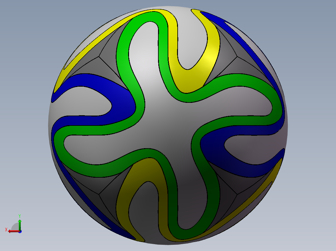 足球模型后视图