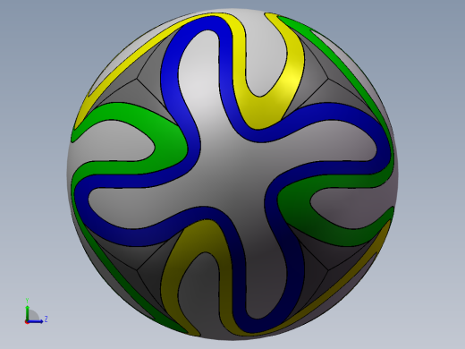 足球模型左视缩略图