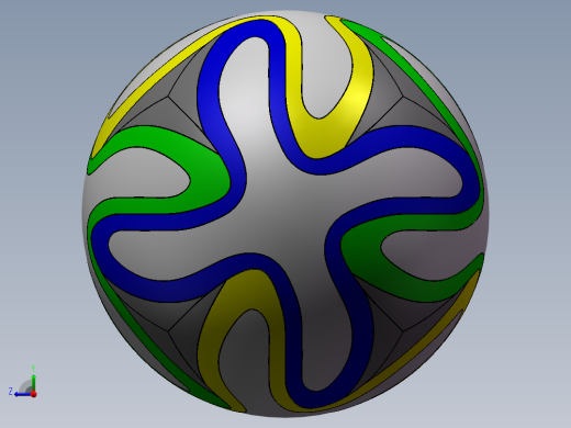 足球模型右视缩略图