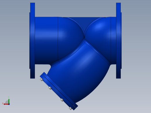 法兰Y型过滤器-铸铁 DN50-DN600后视缩略图