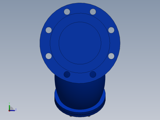 法兰Y型过滤器-铸铁 DN50-DN600左视缩略图