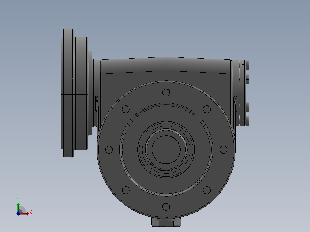卷扬机蜗轮蜗杆机构模型3D图纸 STEP格式