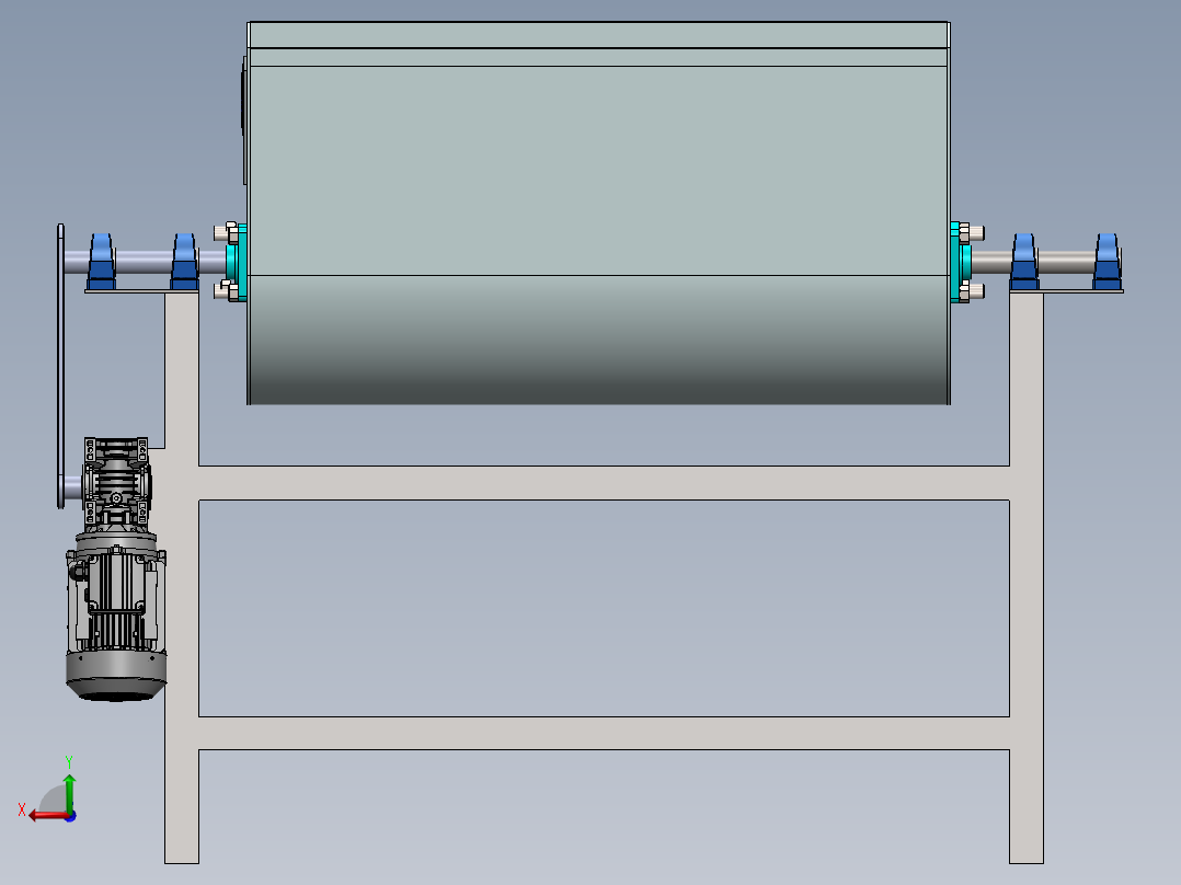 螺带混合机后视图