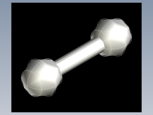 CAD格式机械制图二维100例练习-55 哑铃模型