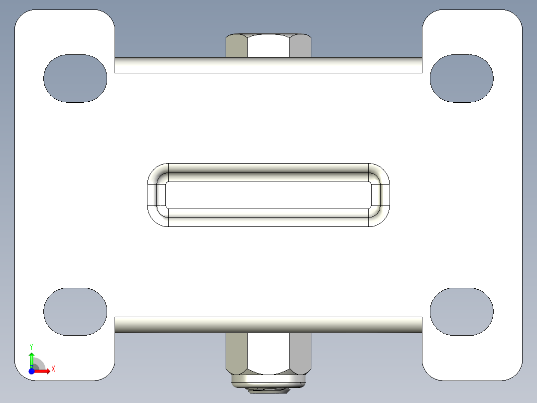輕荷重腳輪(750N)5579-3D多系列多零件图纸模型前视图