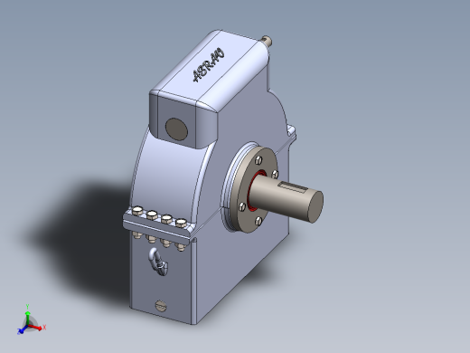 蜗轮蜗杆传动模型
