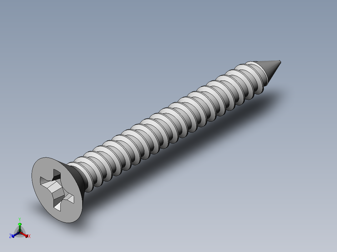 m3-13-to-40-沉头自攻螺丝-Screw M3 x 25 for Wood.SLDPRT