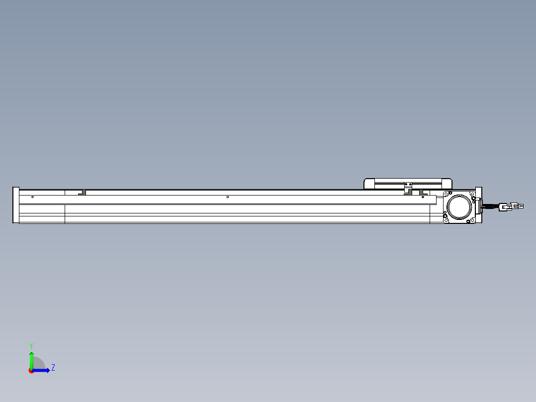 威洛博LB.GB同步带传动--欧规系列LB6A-L130-S600-BR左视图
