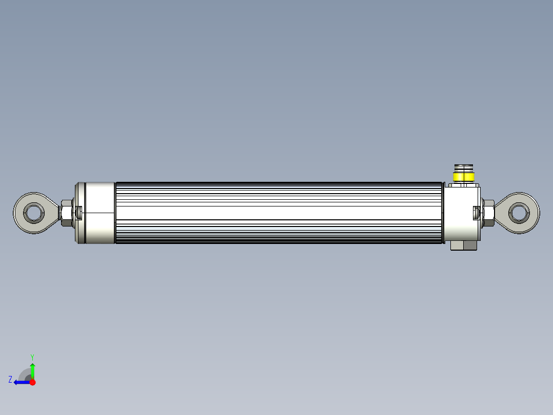 NOVOTECHNIK直线位移传感器LWX-003 系列 全金属外壳右视图