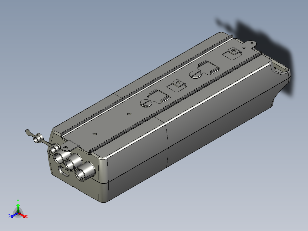 上银线性制动器STEP_LAK2J正等轴测图