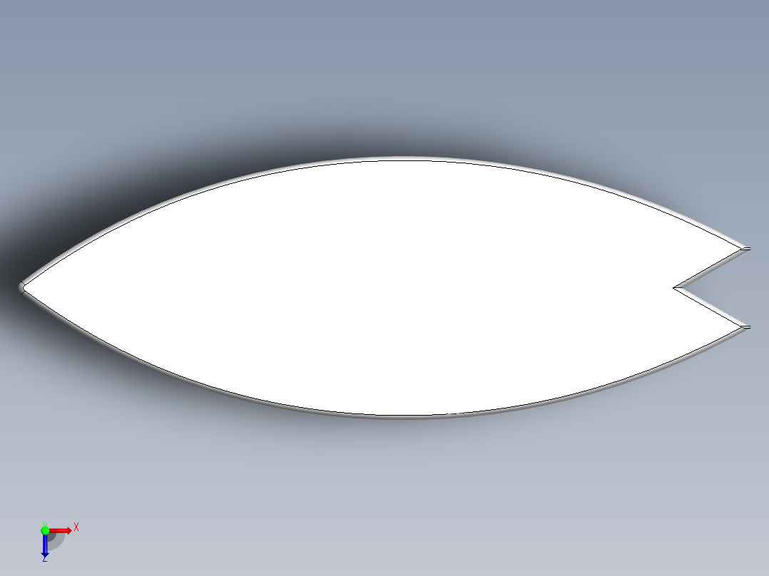 冲浪板16俯视图