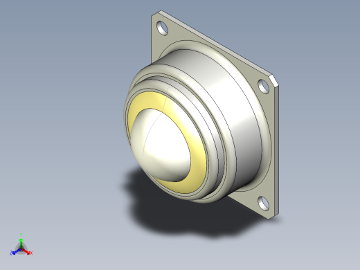 萬向滾珠38-3D多系列多零件图纸模型