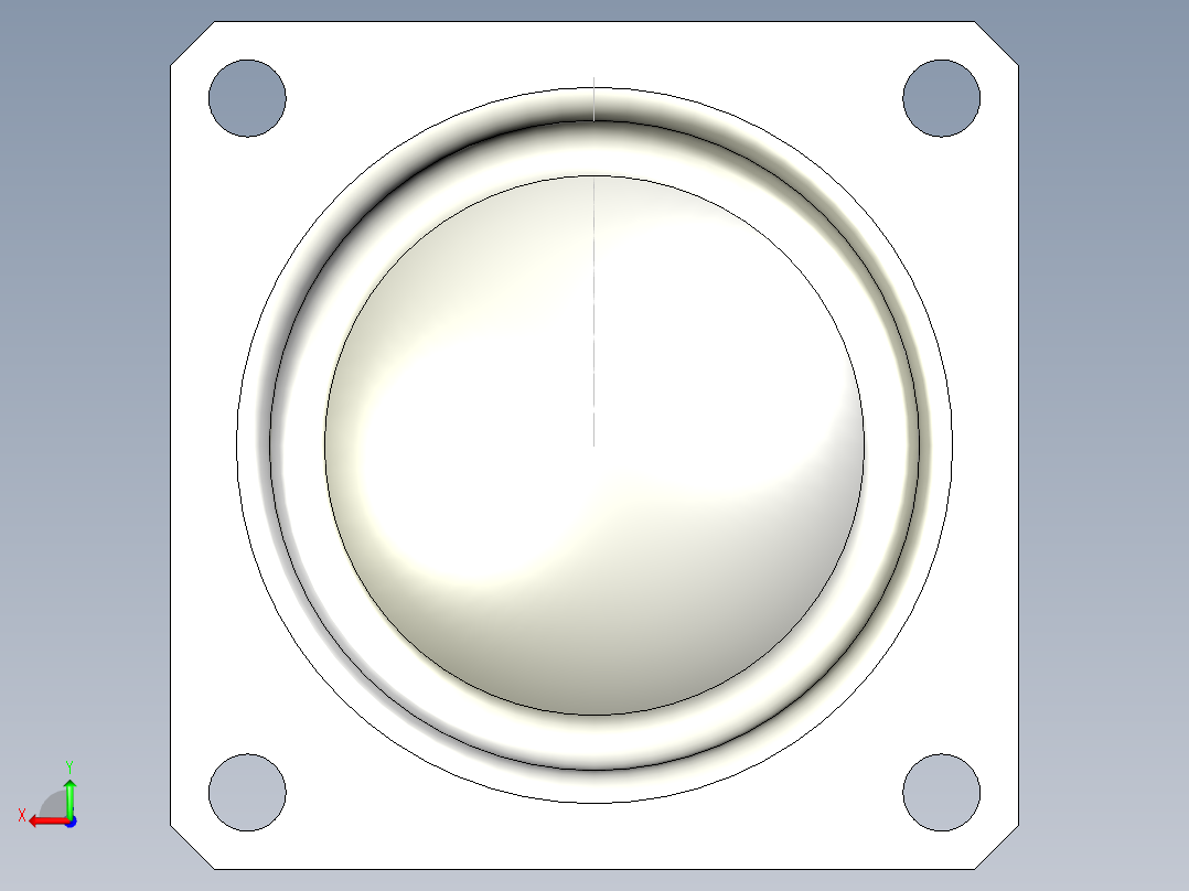 萬向滾珠38-3D多系列多零件图纸模型后视图