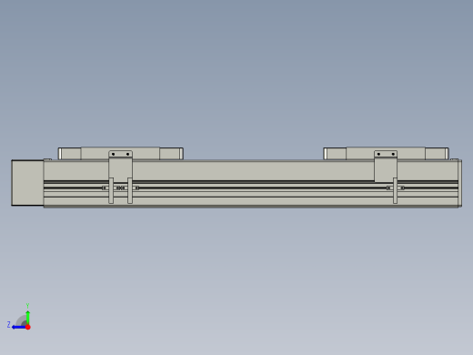 直线模组LHC14-S350-R设计图纸右视缩略图