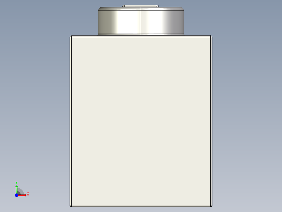 乐高套装 4421基本积木-4211389 - 3005 Medium Stone Grey Brick 1 x 1.STEP前视图