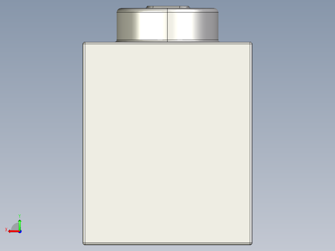 乐高套装 4421基本积木-4211389 - 3005 Medium Stone Grey Brick 1 x 1.STEP后视图