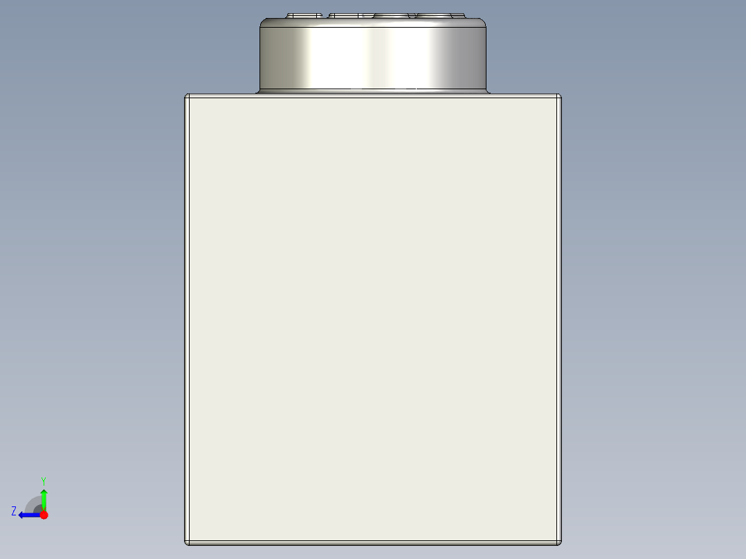 乐高套装 4421基本积木-4211389 - 3005 Medium Stone Grey Brick 1 x 1.STEP右视图