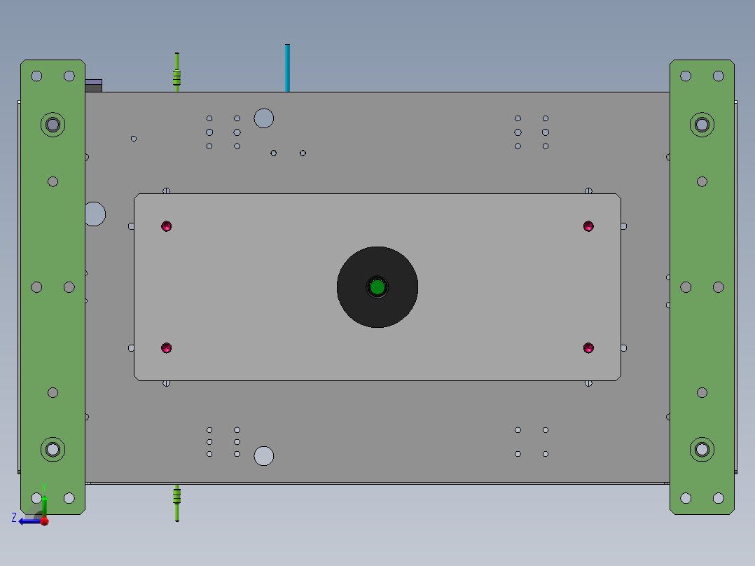 供料仓夹机构右视图