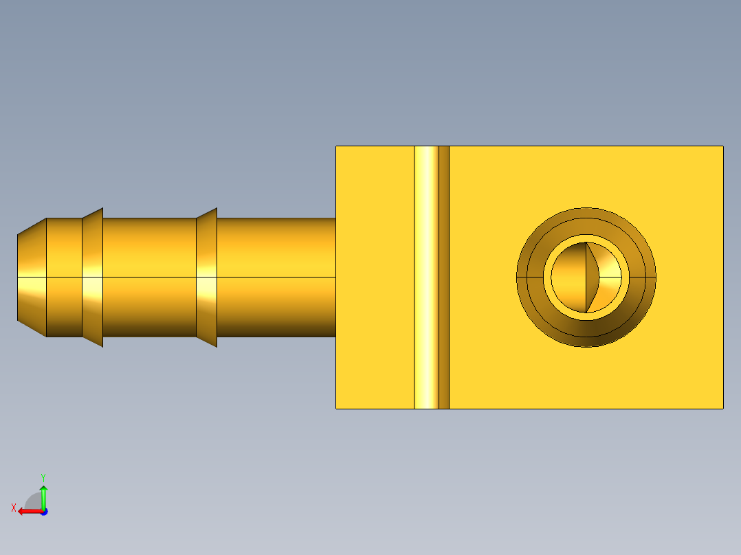 工业通用螺蚊管倒齿式工业硬管接头Union Elbow 225-5_32后视图