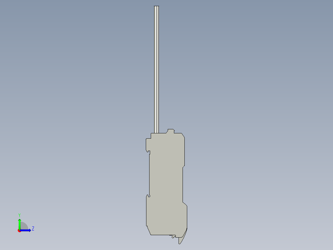 基恩士LV-11SA(P)_kc图纸模型左视图