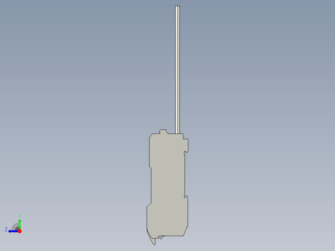 基恩士LV-11SA(P)_kc图纸模型右视图