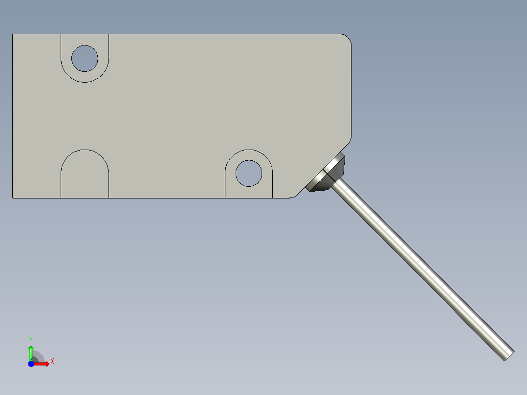 基恩士LV-H100T_kc图纸模型前视图