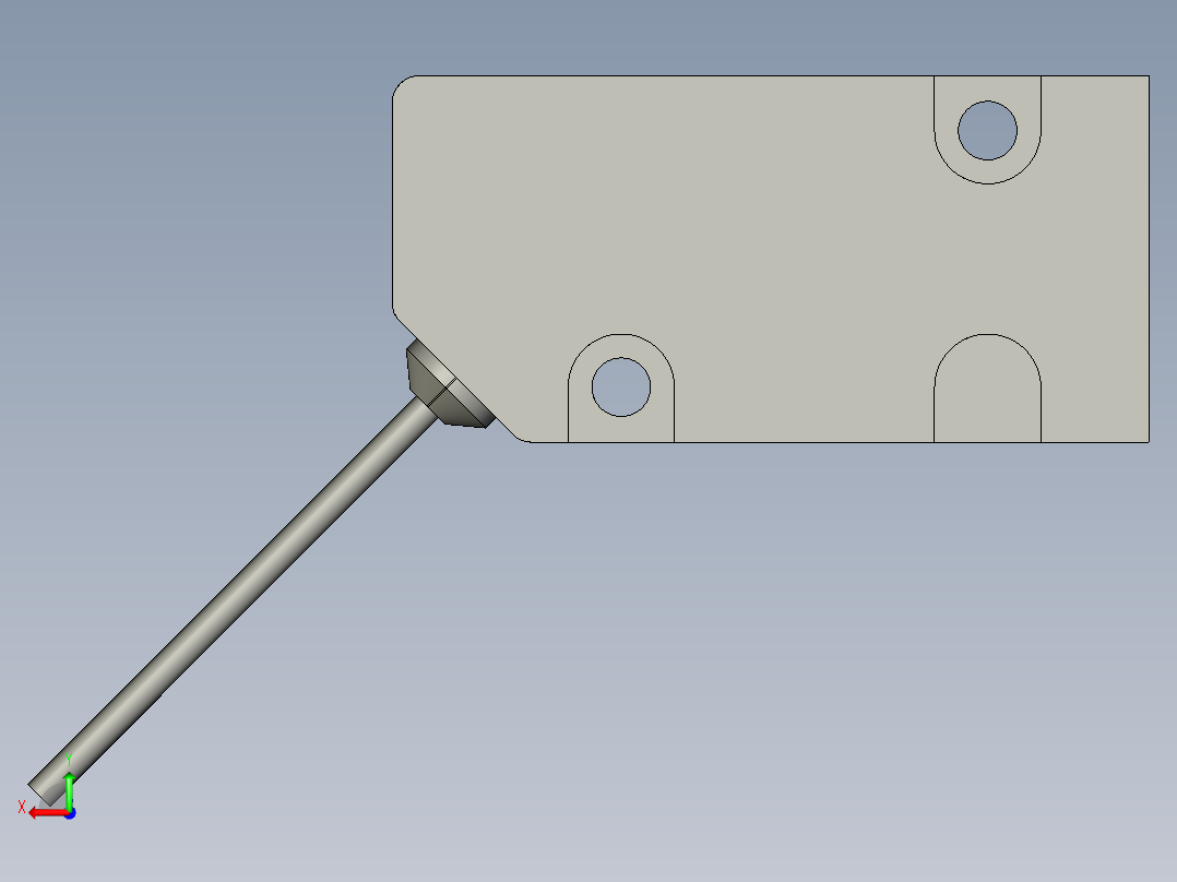 基恩士LV-H100T_kc图纸模型后视图