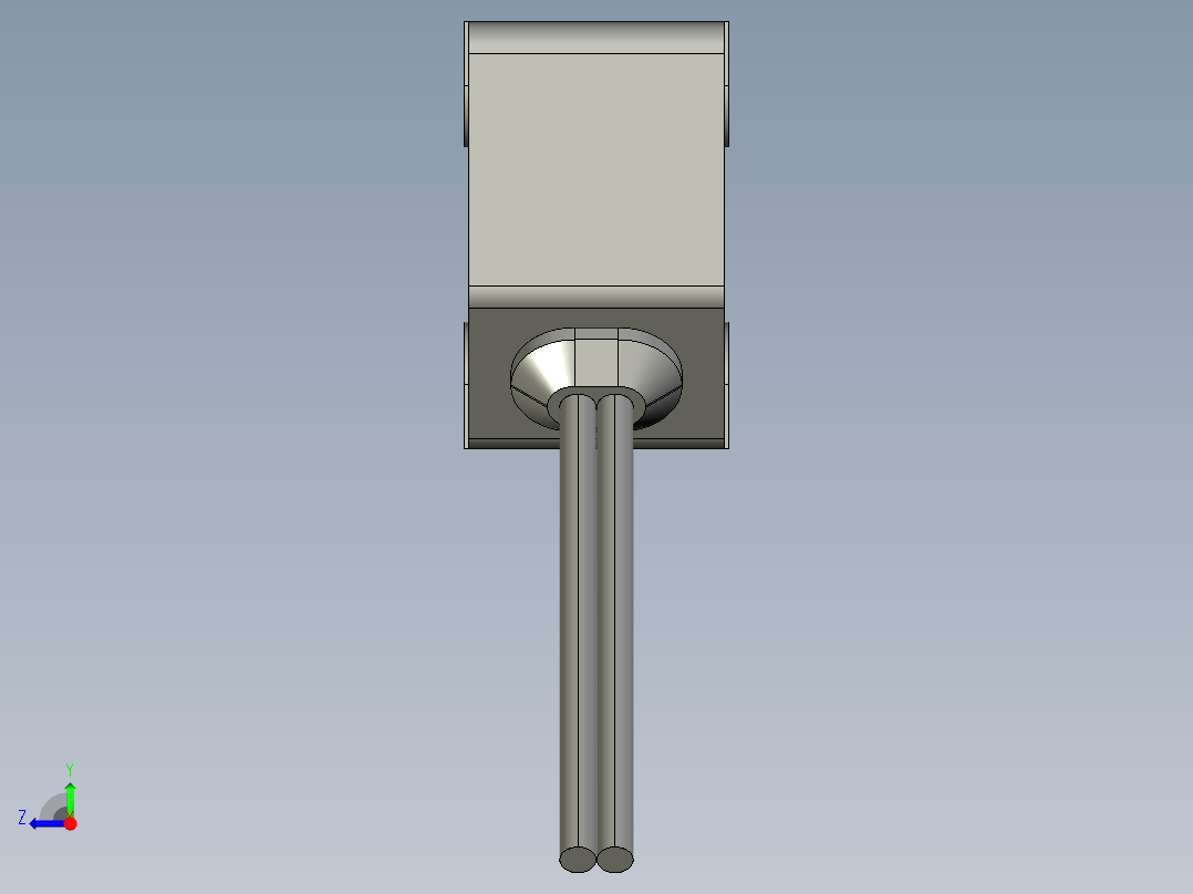 基恩士LV-H100T_kc图纸模型右视图