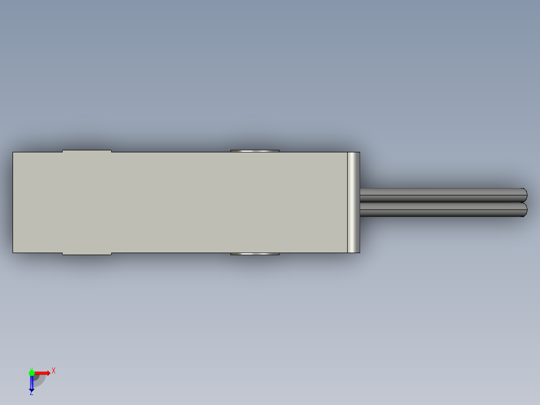 基恩士LV-H100T_kc图纸模型俯视图