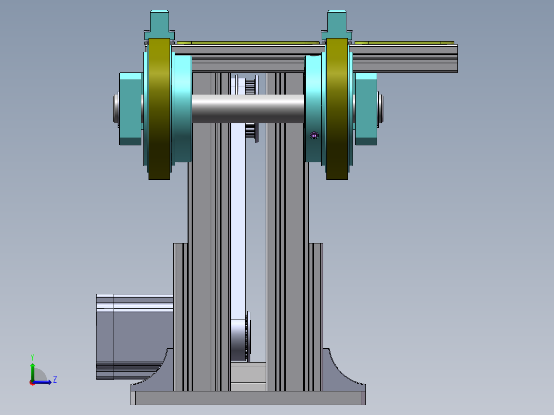 铝箔平移机sw18可编辑左视图