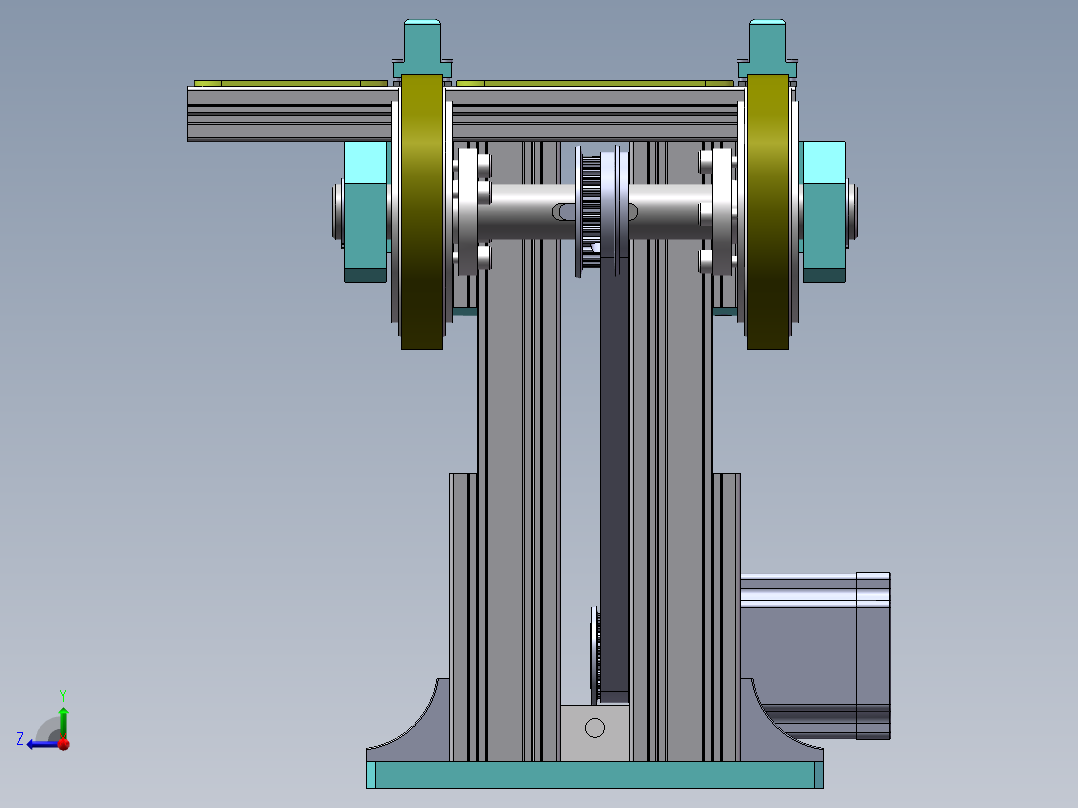 铝箔平移机sw18可编辑右视图