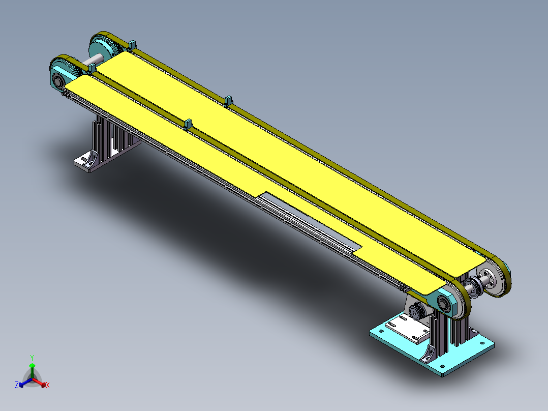 铝箔平移机sw18可编辑正等轴测图