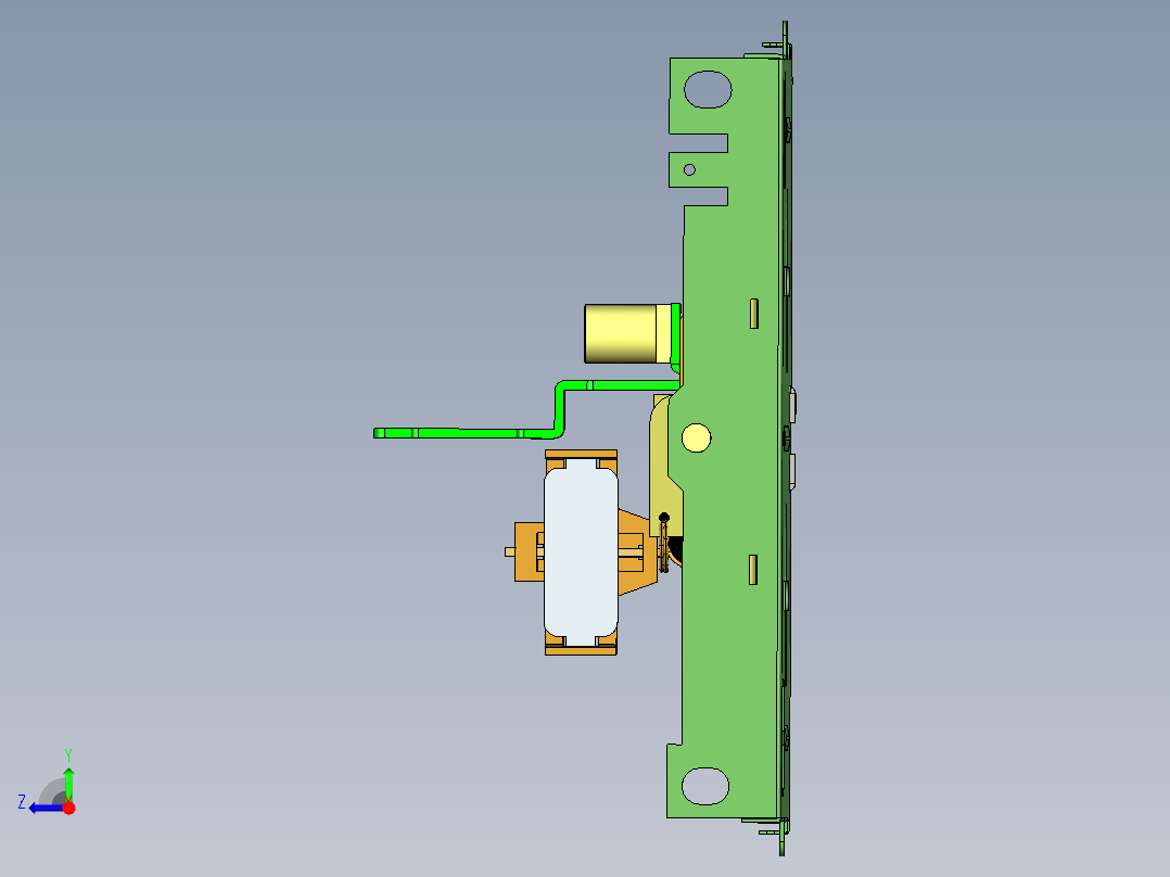 多士炉烤面包机Proe5.0.zip右视图