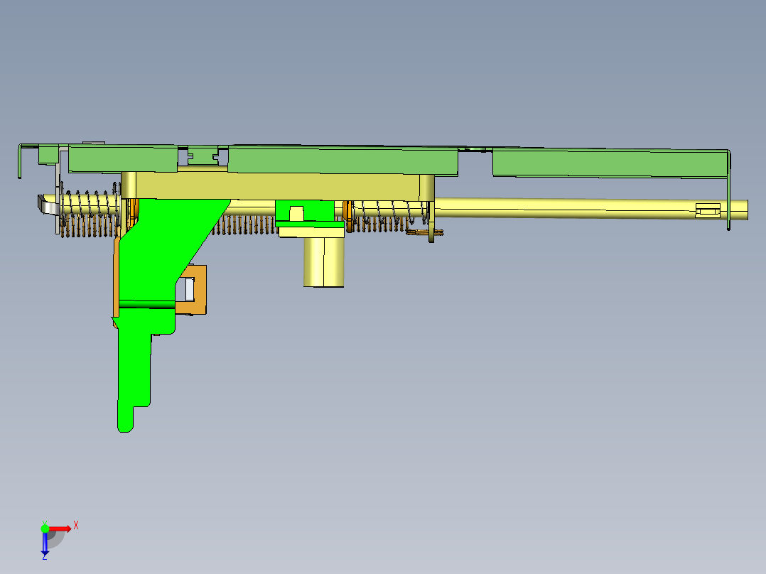 多士炉烤面包机Proe5.0.zip俯视图
