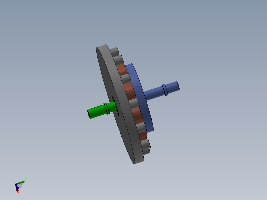 摆线减速器、摆线针轮减速器、减速器(15)左视图
