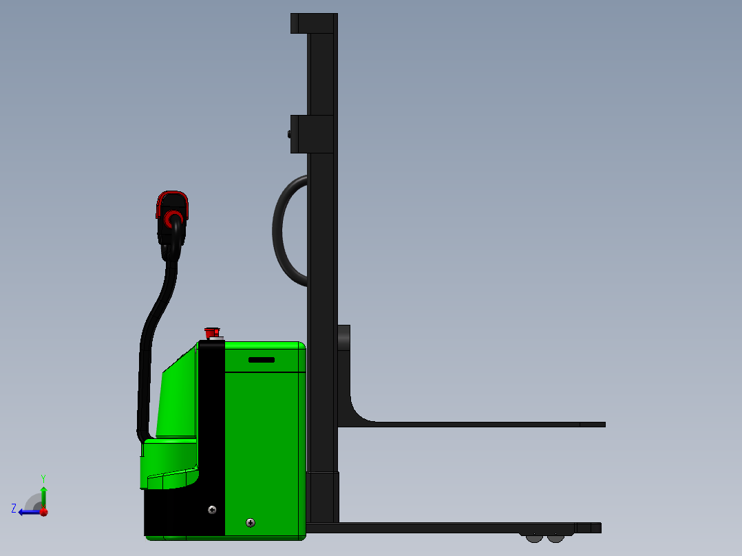U电动搬运车-A1.1V3右视图