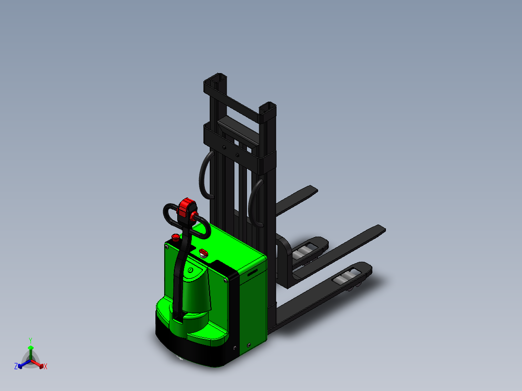 U电动搬运车-A1.1V3正等轴测图