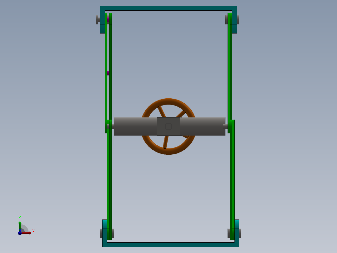 剪叉式升降机 、升降机(43)前视图