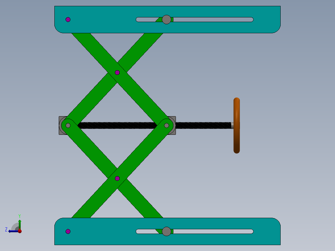 剪叉式升降机 、升降机(43)右视图