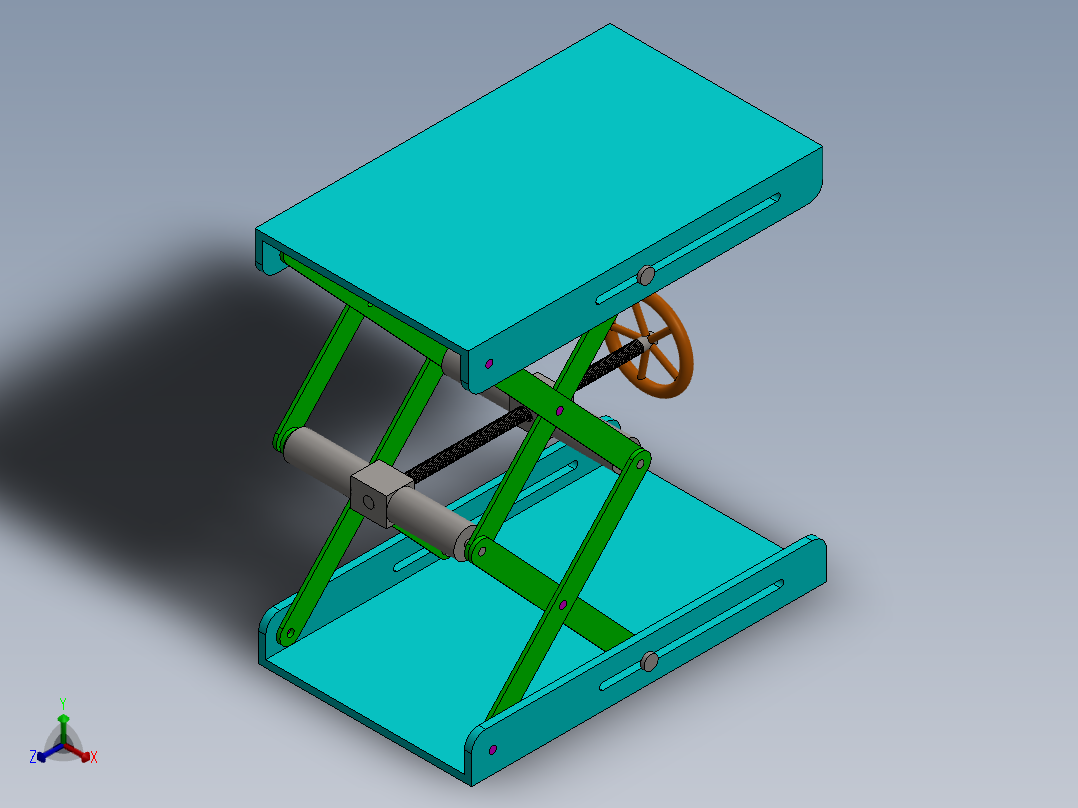 剪叉式升降机 、升降机(43)正等轴测图