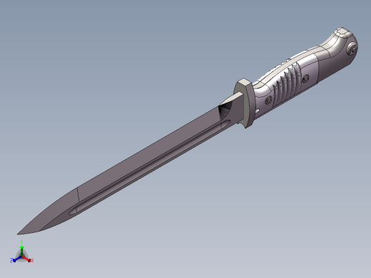 刺刀、刀(12)正等轴测缩略图