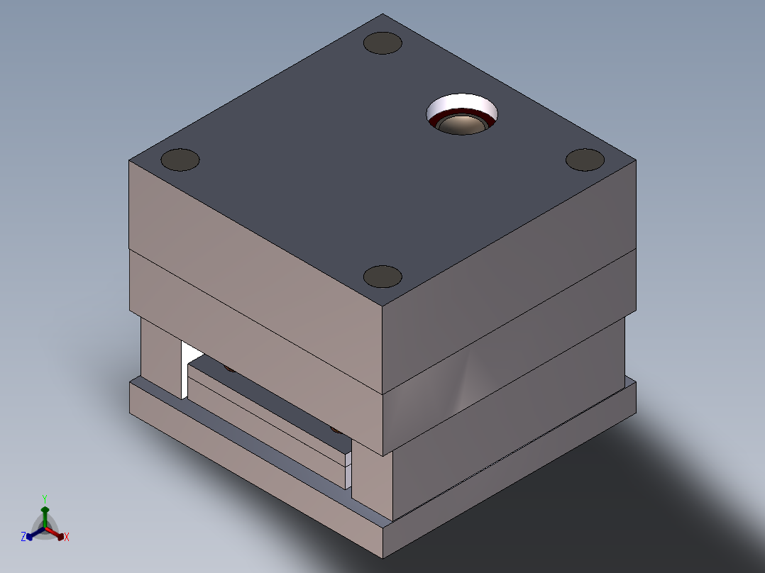 注塑模具、模具(169)正等轴测图