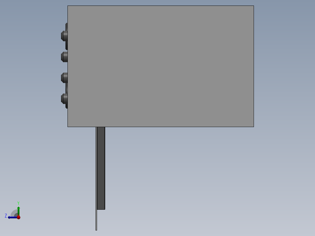 厨房柜台右视图