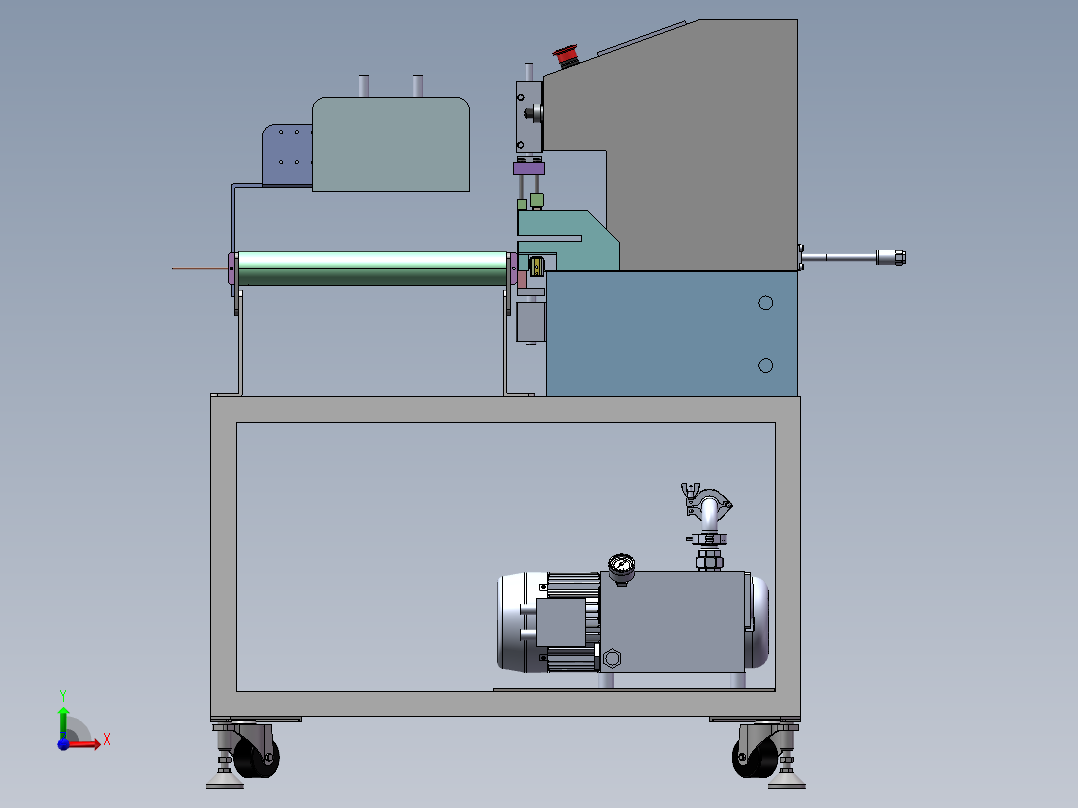 装袋流水线台式外抽真空热合热封口机--1407627--88右视图