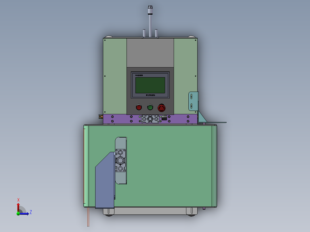 装袋流水线台式外抽真空热合热封口机--1407627--88俯视图