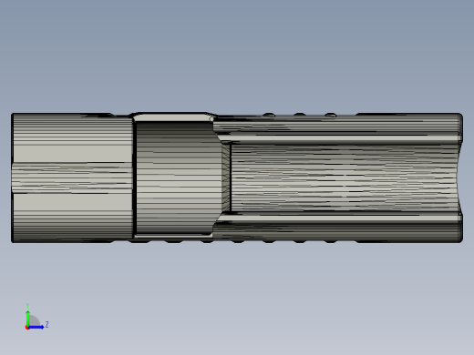 手枪左轮冲锋枪老式狙击步枪设计3D图纸B.A.L.L.S. Release Folder STP STL左视缩略图