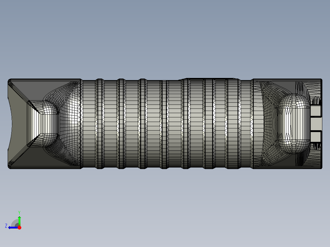 手枪左轮冲锋枪老式狙击步枪设计3D图纸B.A.L.L.S. Release Folder STP STL右视图